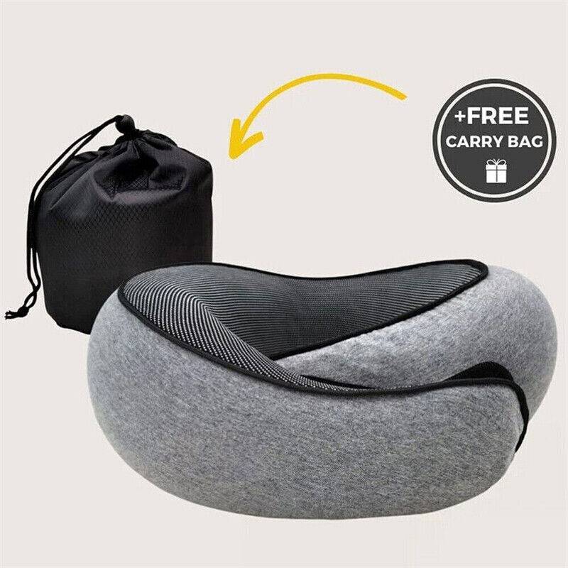 Travel Neck Pillow Memory Foam U-shaped 